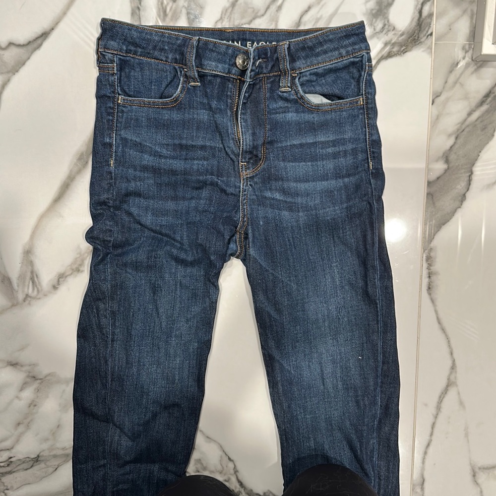 American Eagle High Rise Jegging Size 8 extra long next level stretch